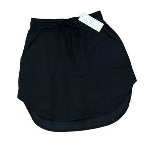 Never a wallflower track skirt black cotton chambric women’s size XS